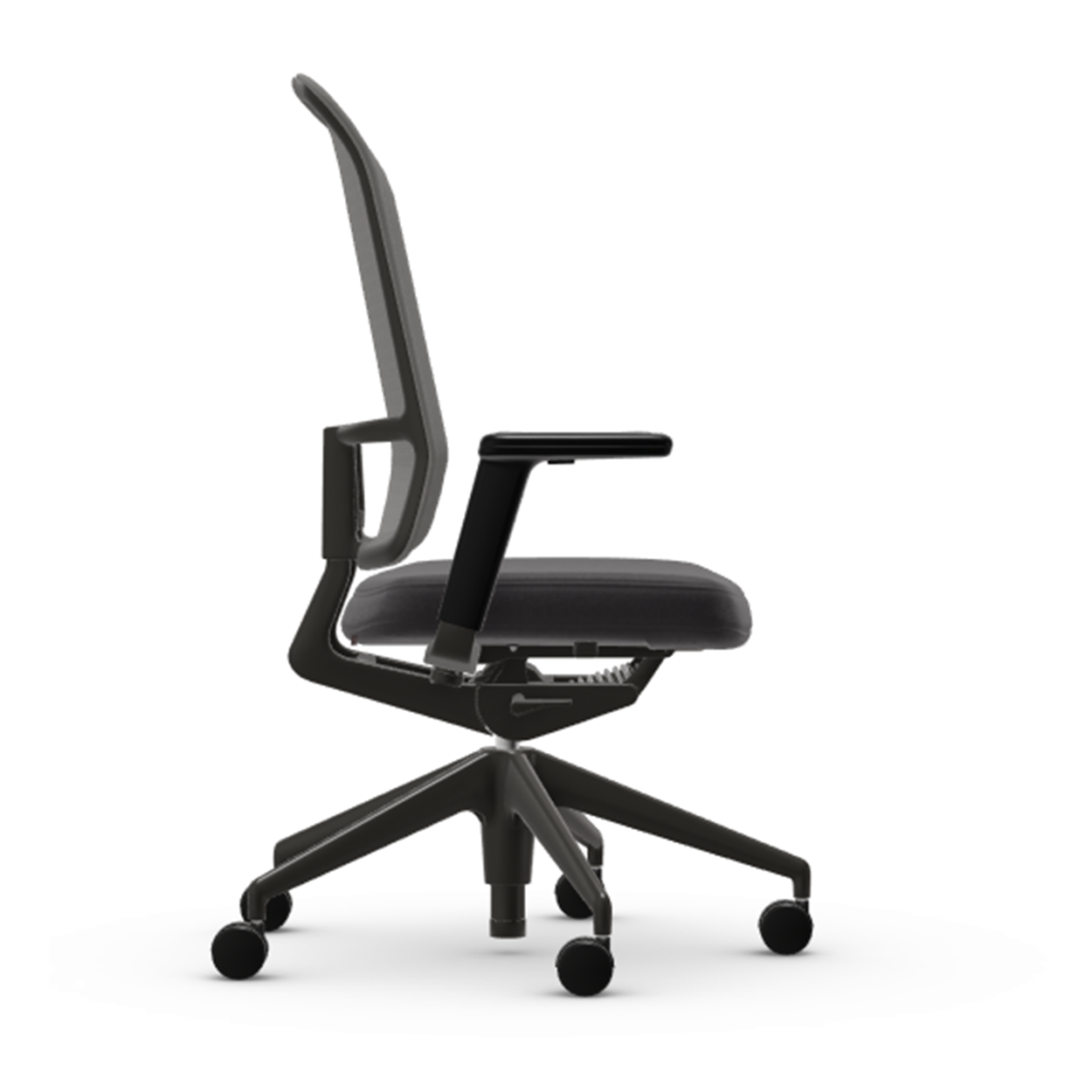 Vitra AM Chair - Lightnet, Dark Blue/Brown side