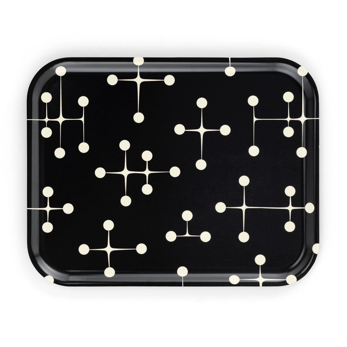 Vitra Classic Trays Large Dot Pattern Reverse Black