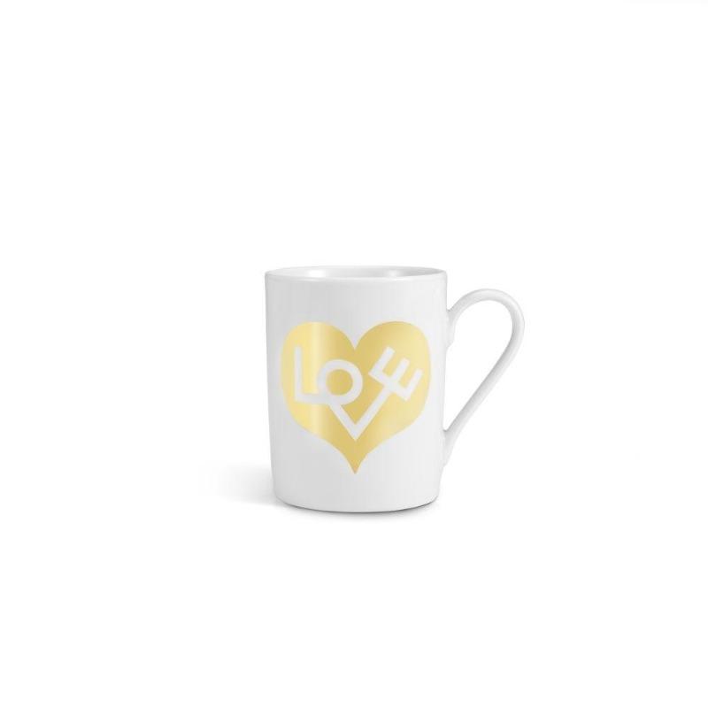 Vitra Coffee Mugs Love Heart Gold