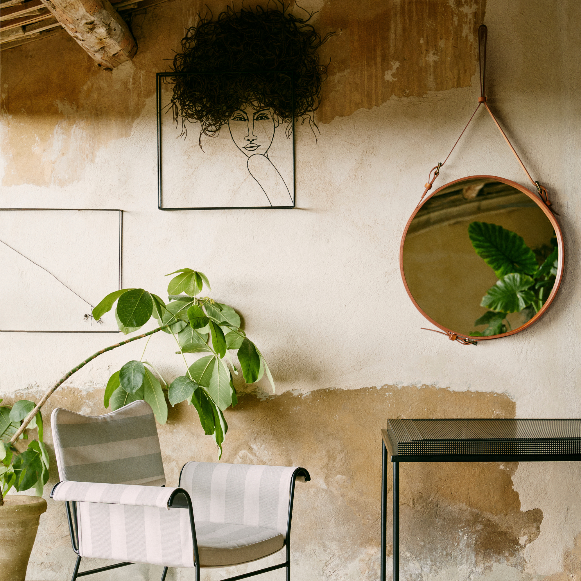 Adnet Wall Mirror Circular