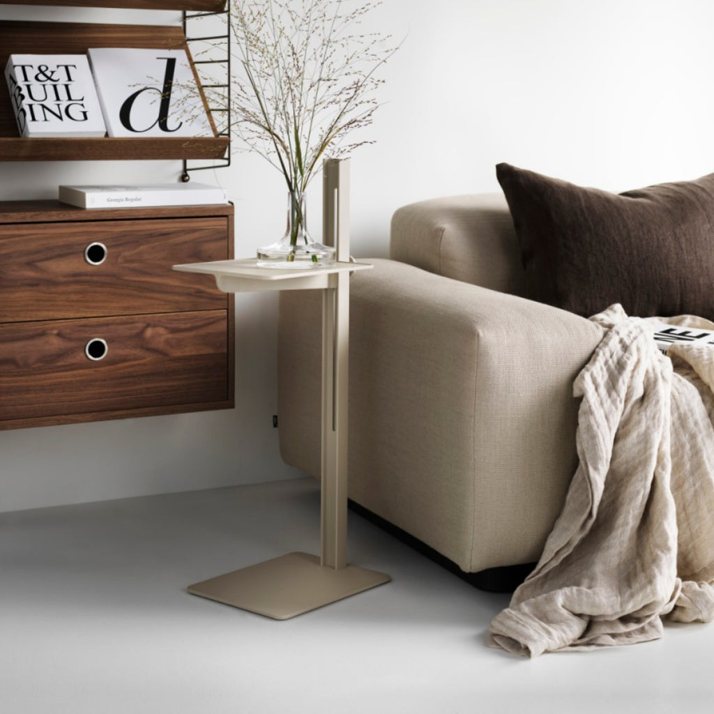 Beige Museum Side Table