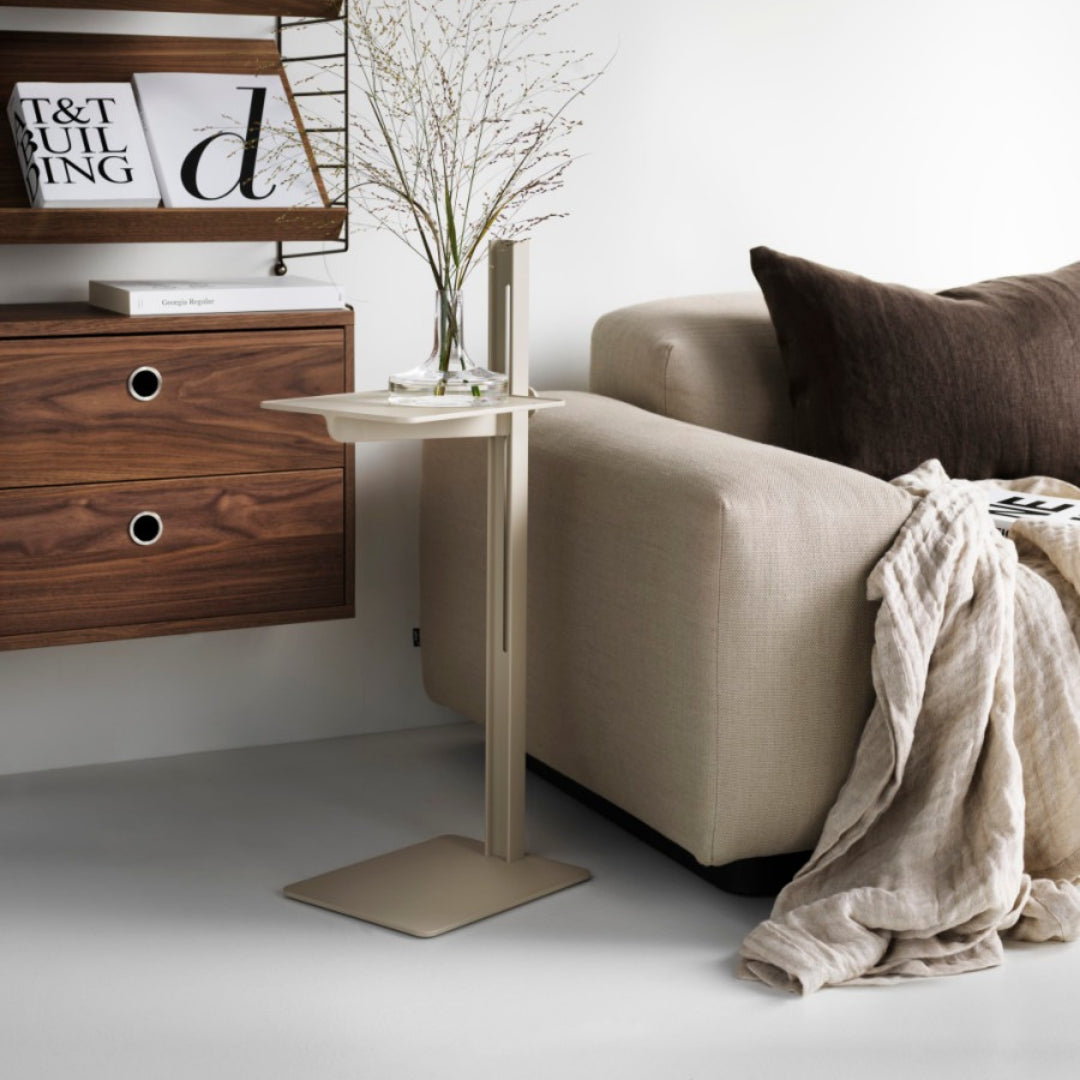 Beige Museum Side Table