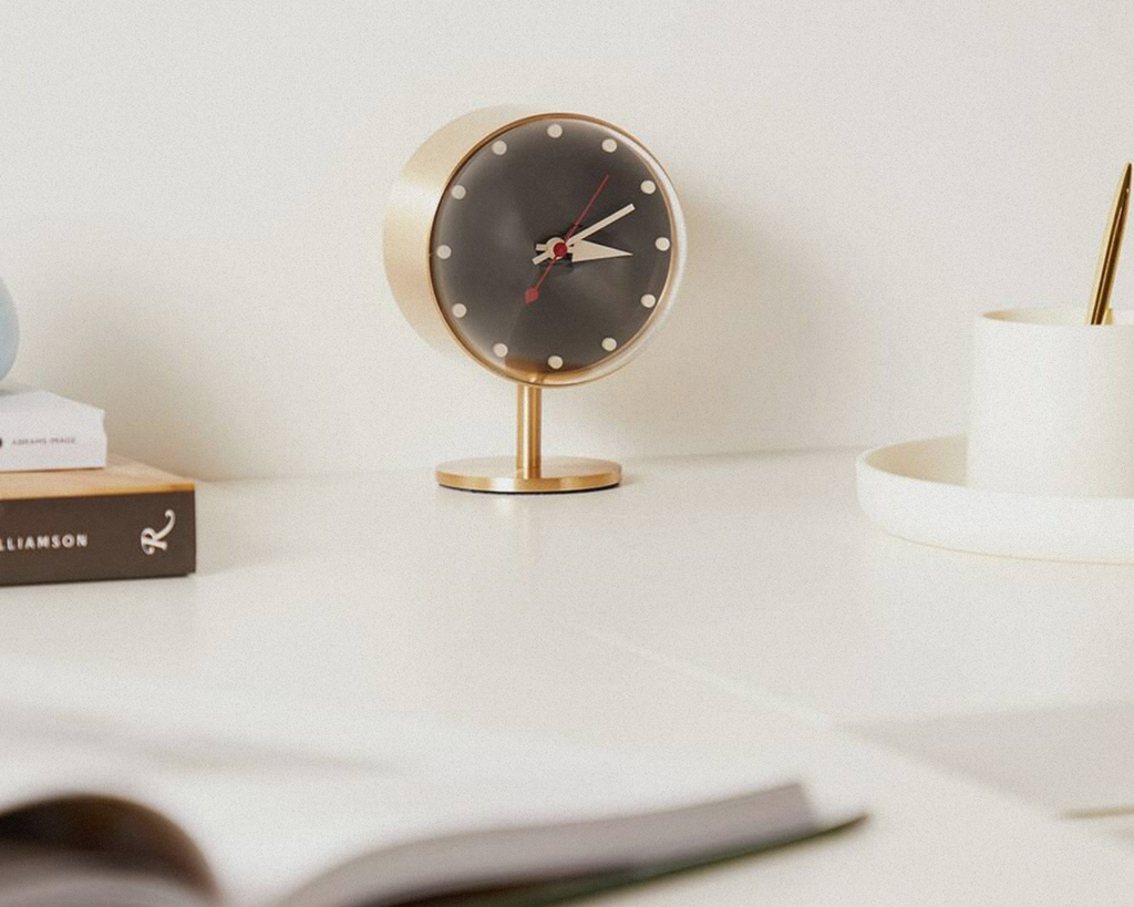 Desk Clocks - Night Clock Brass