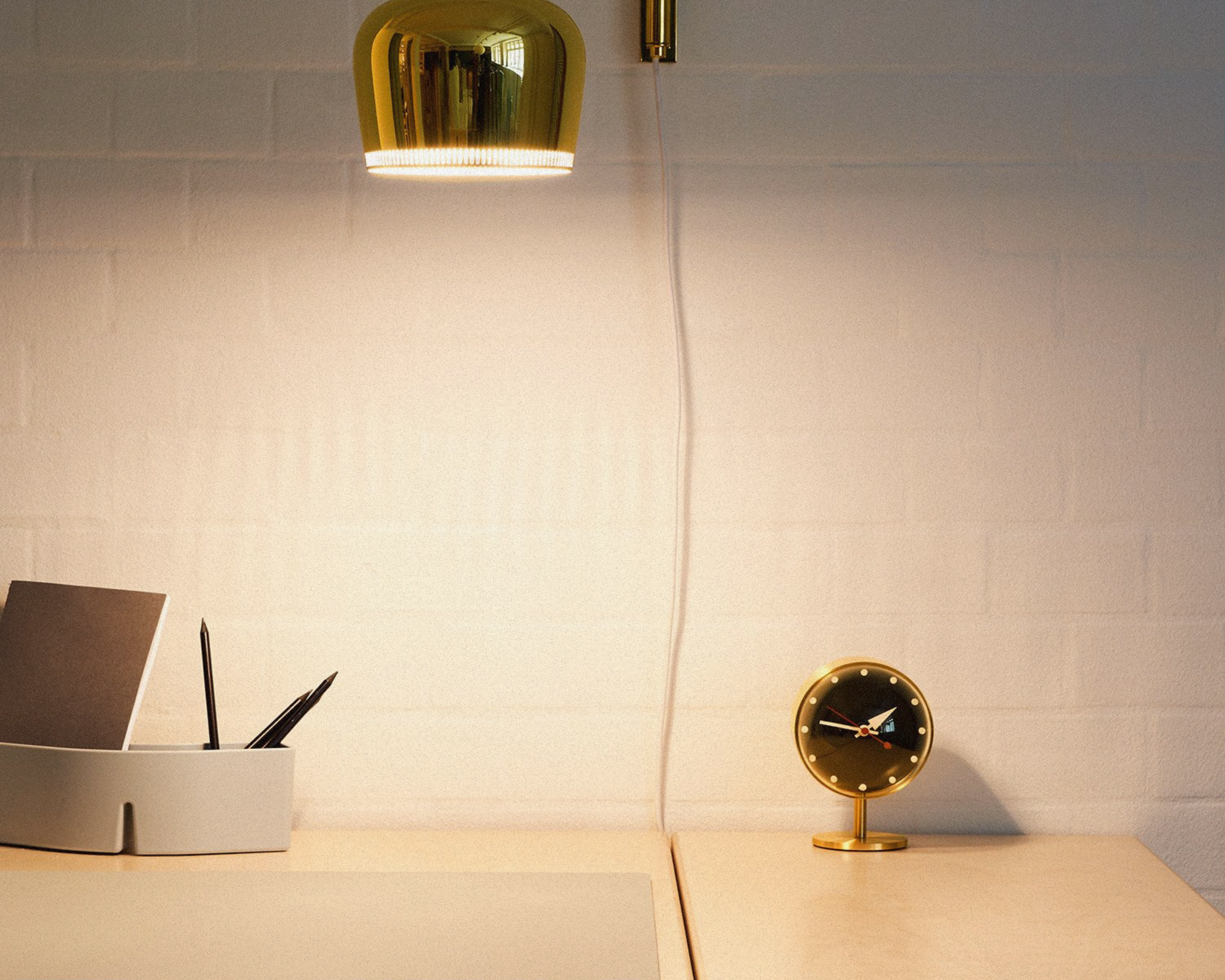 Desk Clocks - Night Clock Brass