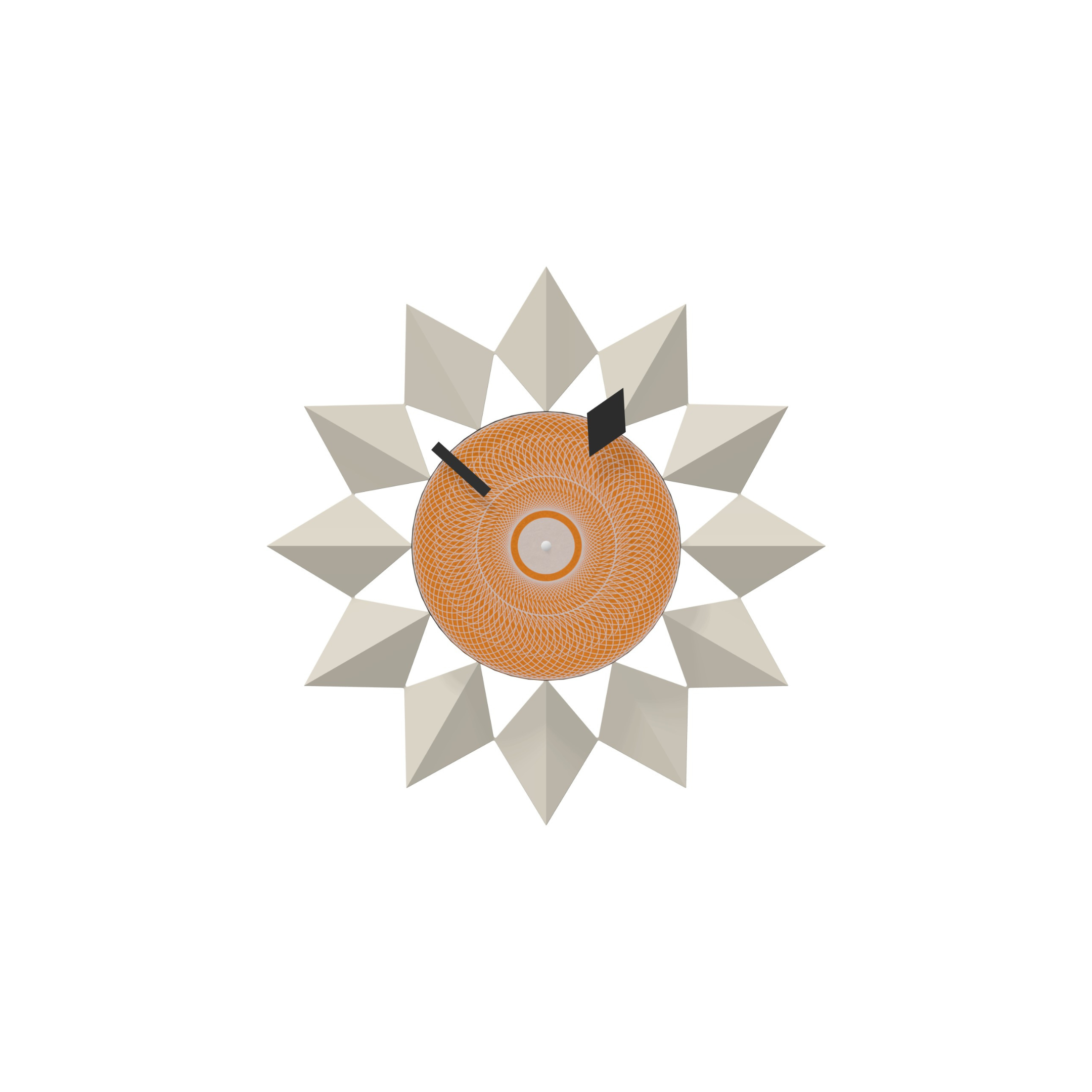 Diamond Markers Clock