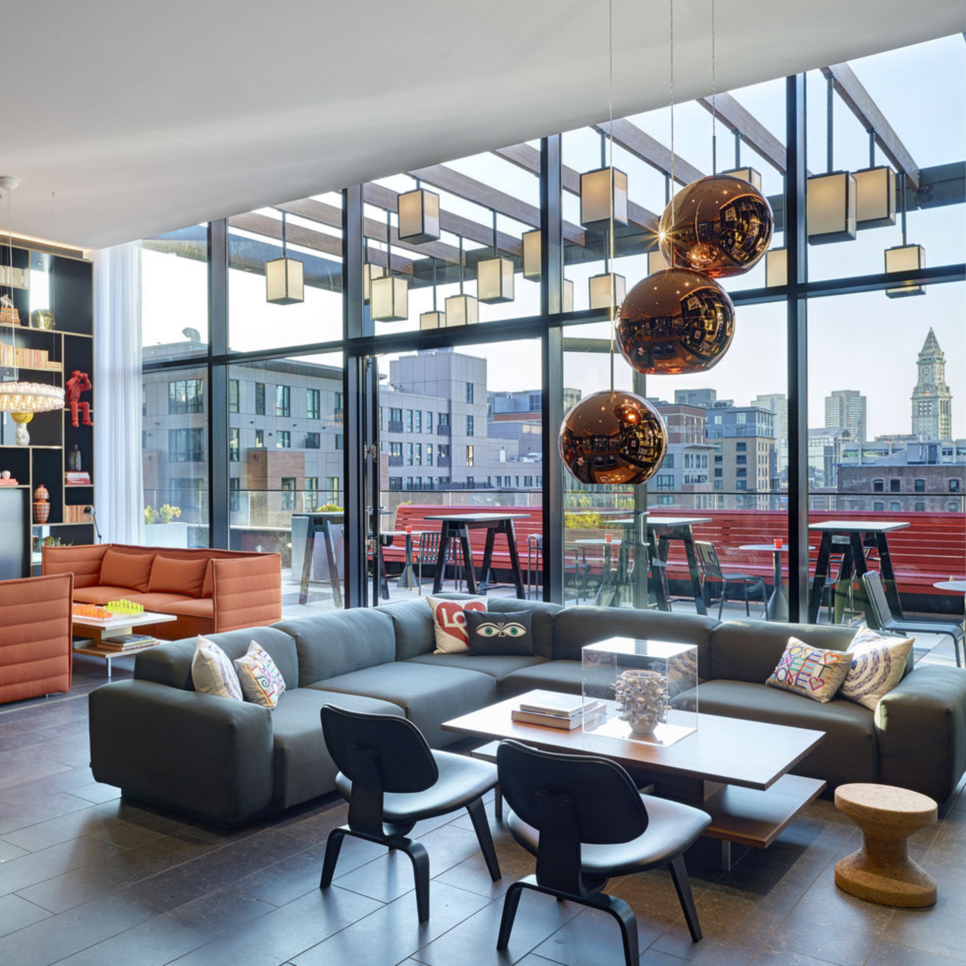 Embroidered Pillows - Home Sweet Home, light grey