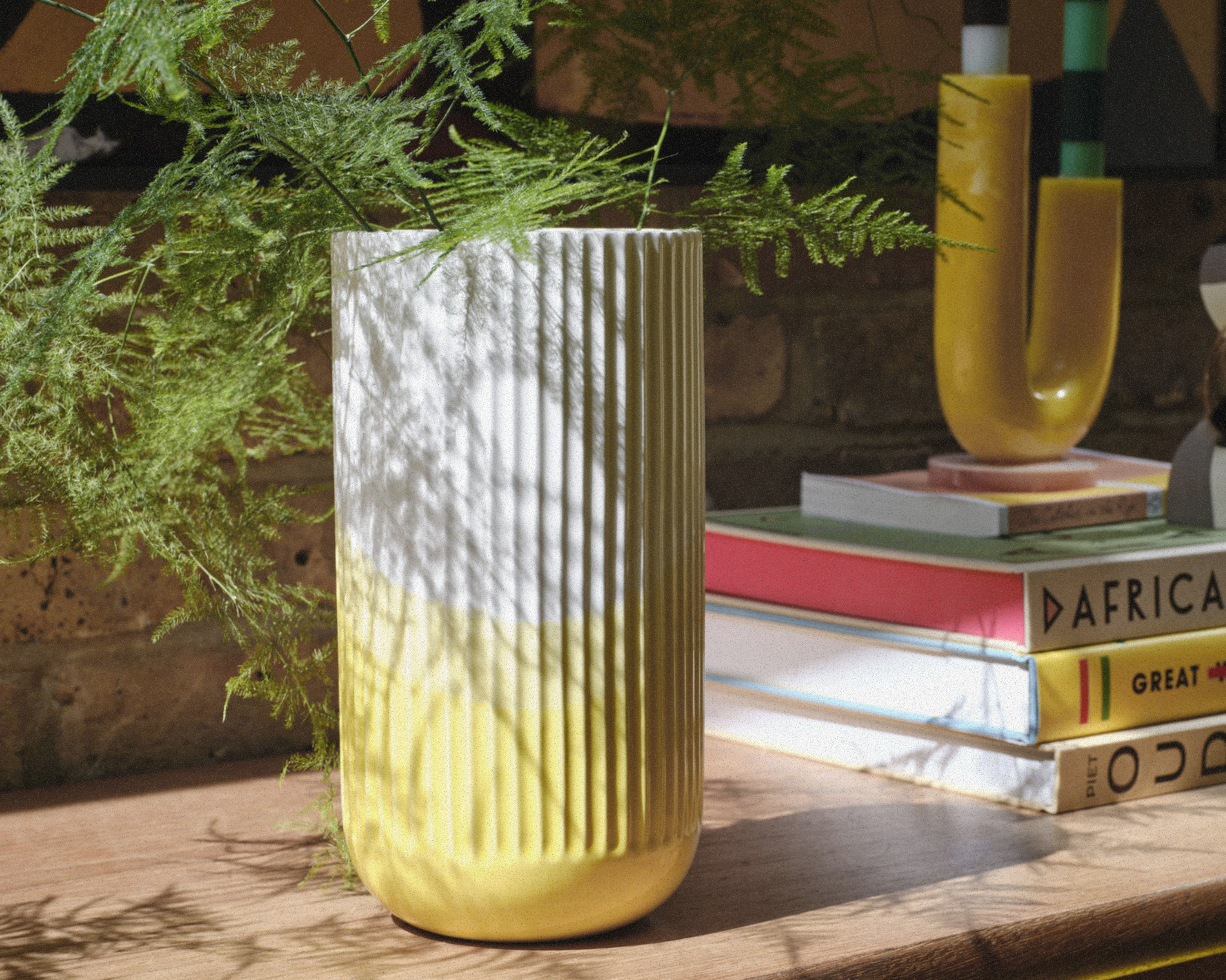 Herringbone Vessels - Vase Ribbed