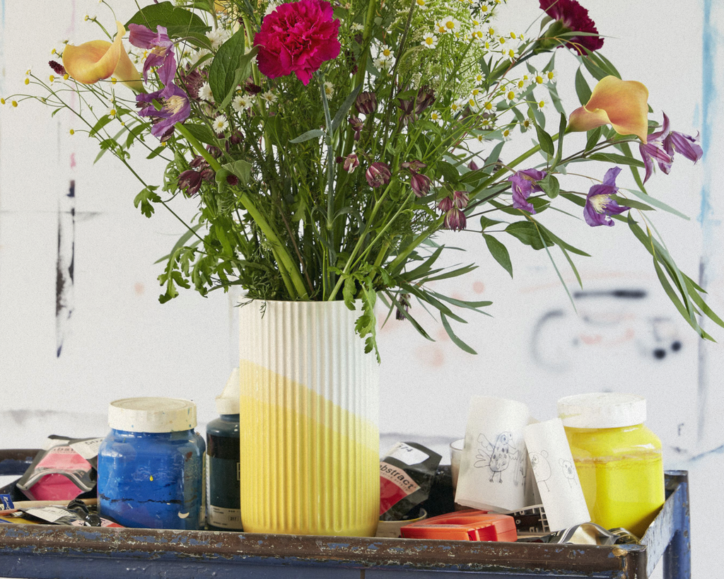 Herringbone Vessels - Vase Ribbed