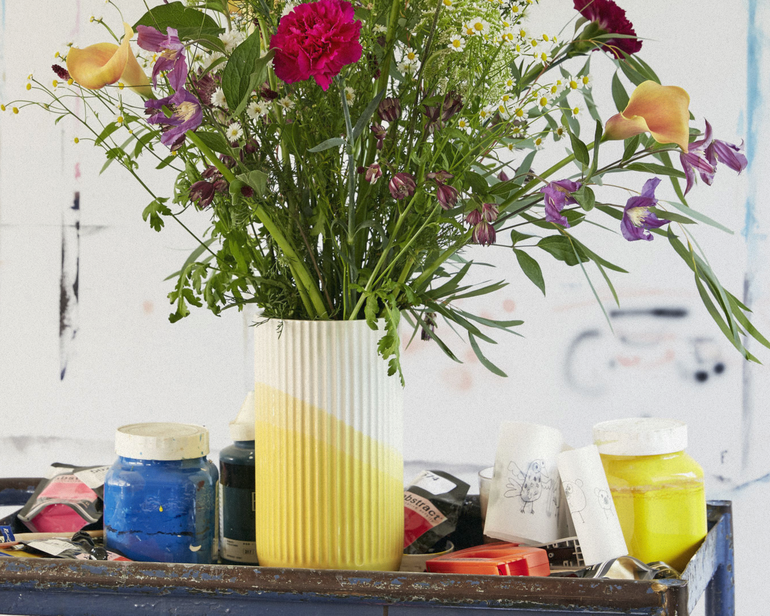 Herringbone Vessels - Vase Ribbed