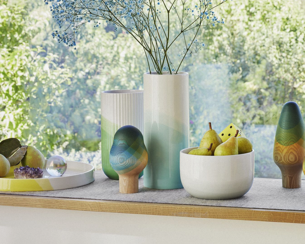 Herringbone Vessels - Vase Ribbed
