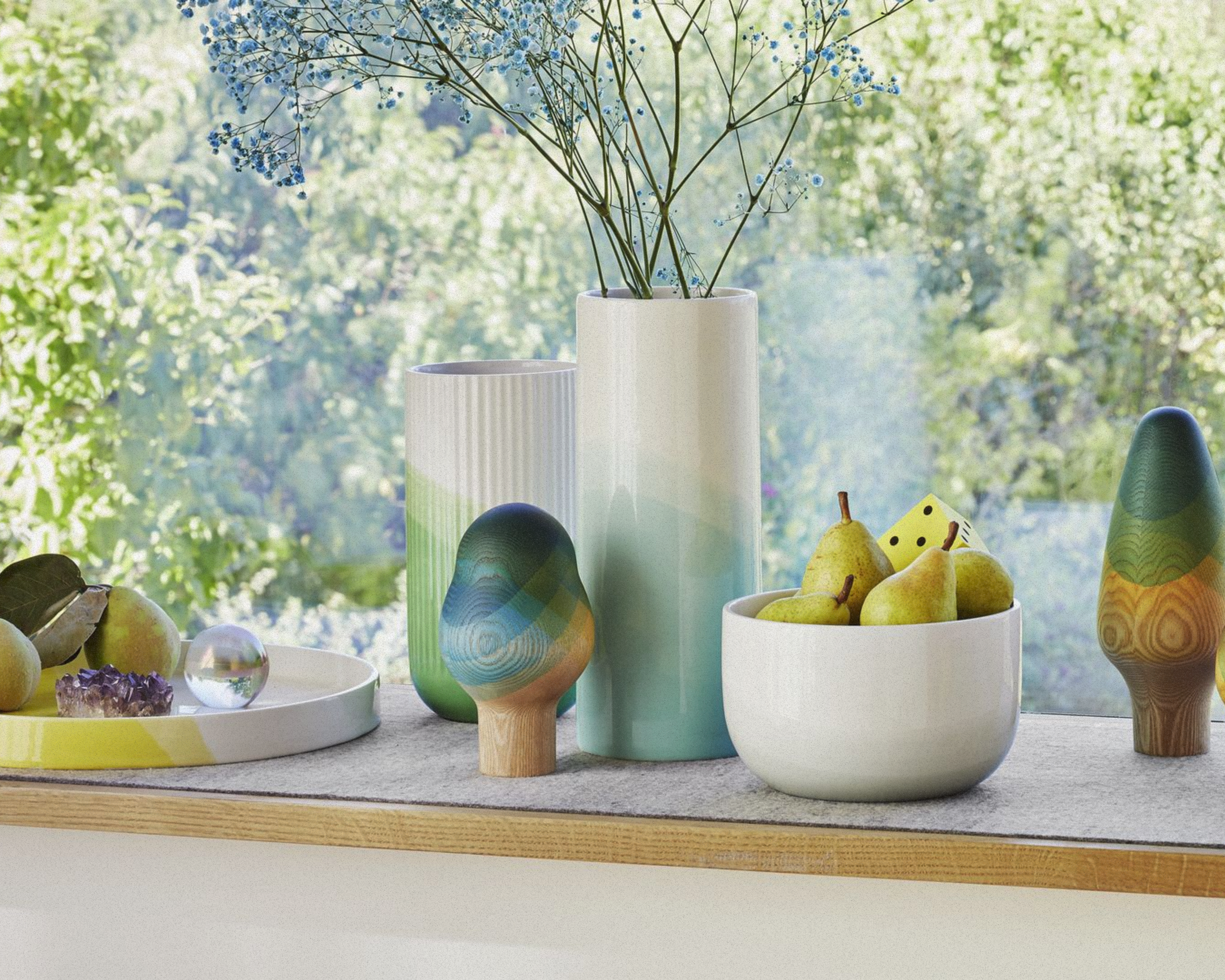 Herringbone Vessels - Vase Ribbed