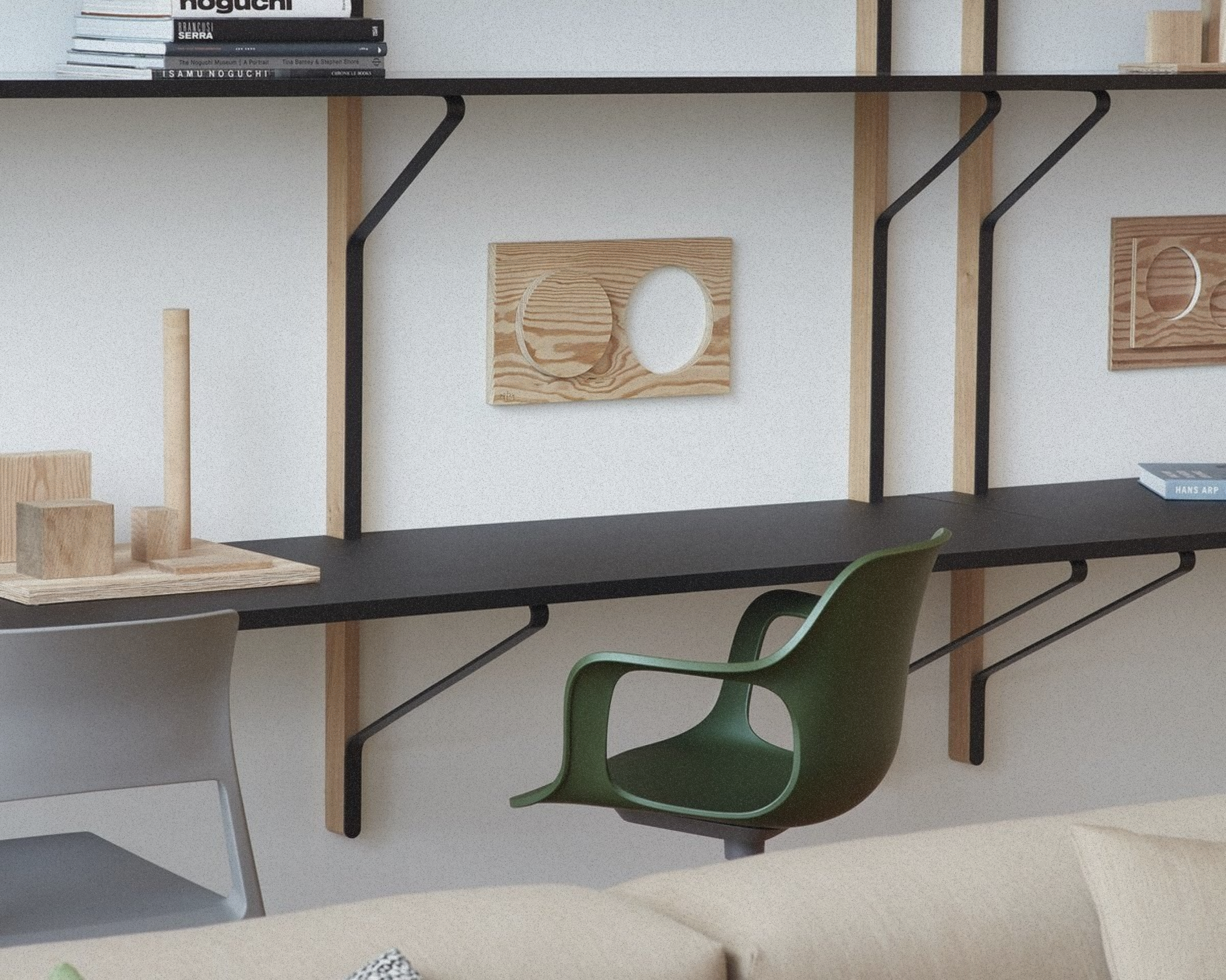 Kaari Wall Shelf with Desk