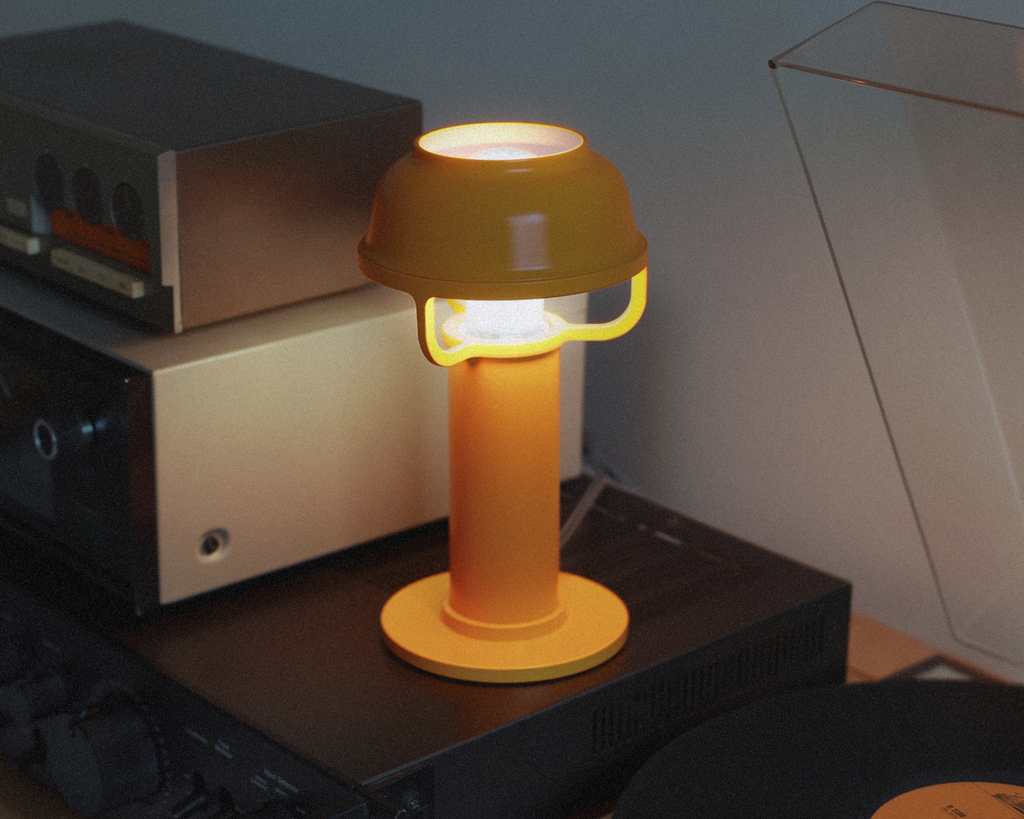 Lampu Meja Kori