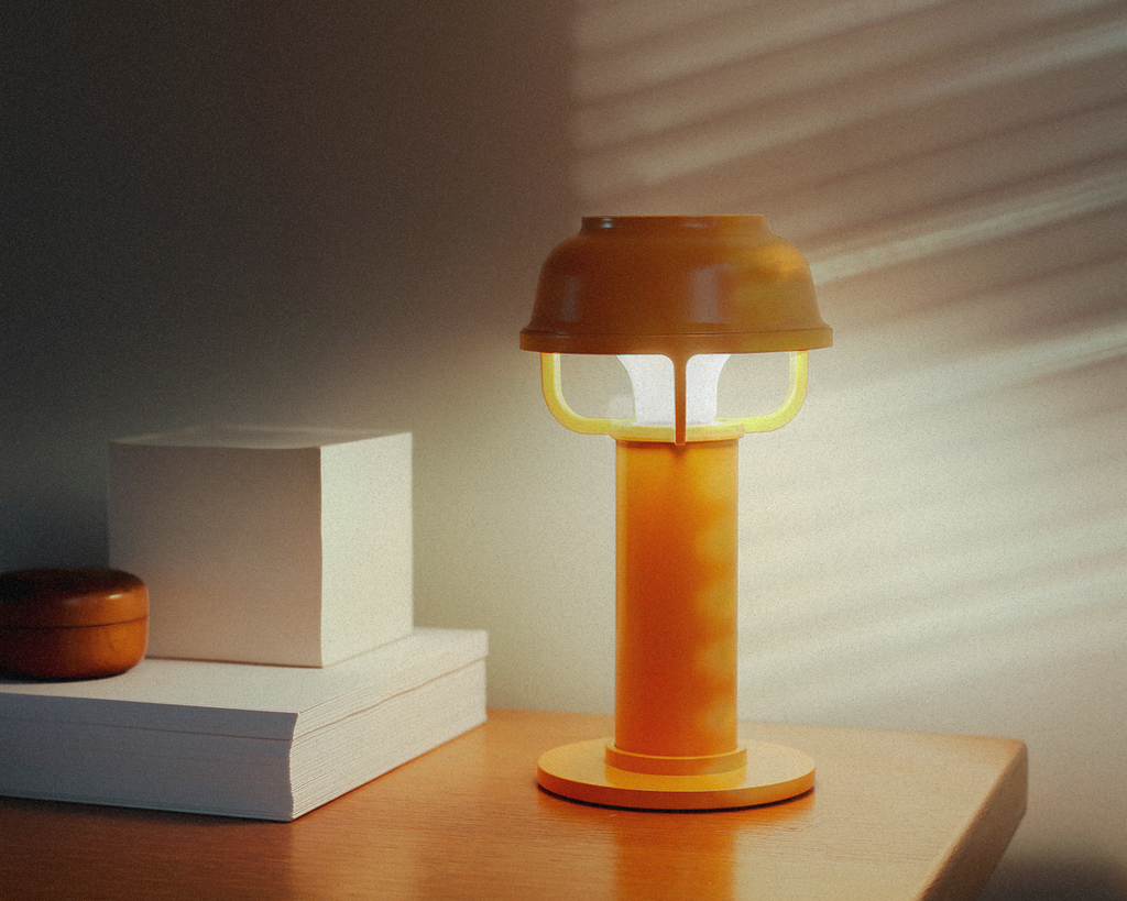 Lampu Meja Kori