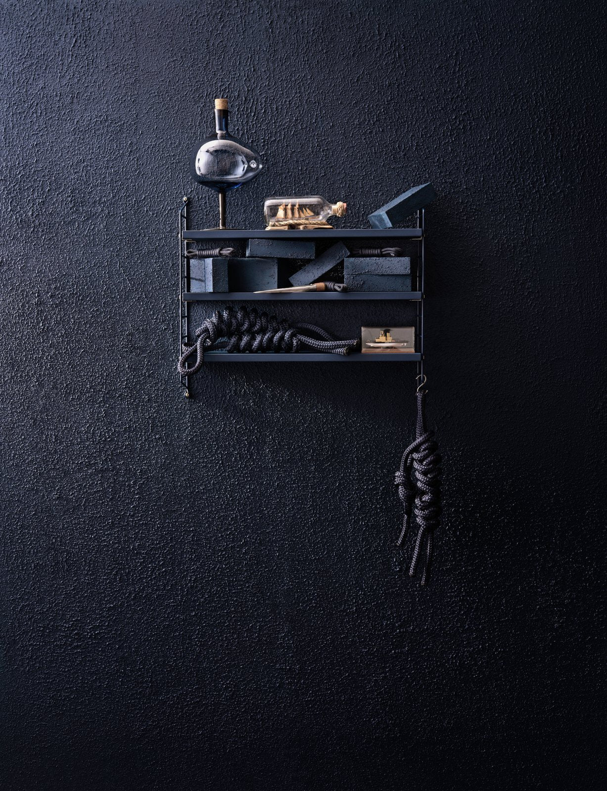 Nybroblå String Pocket