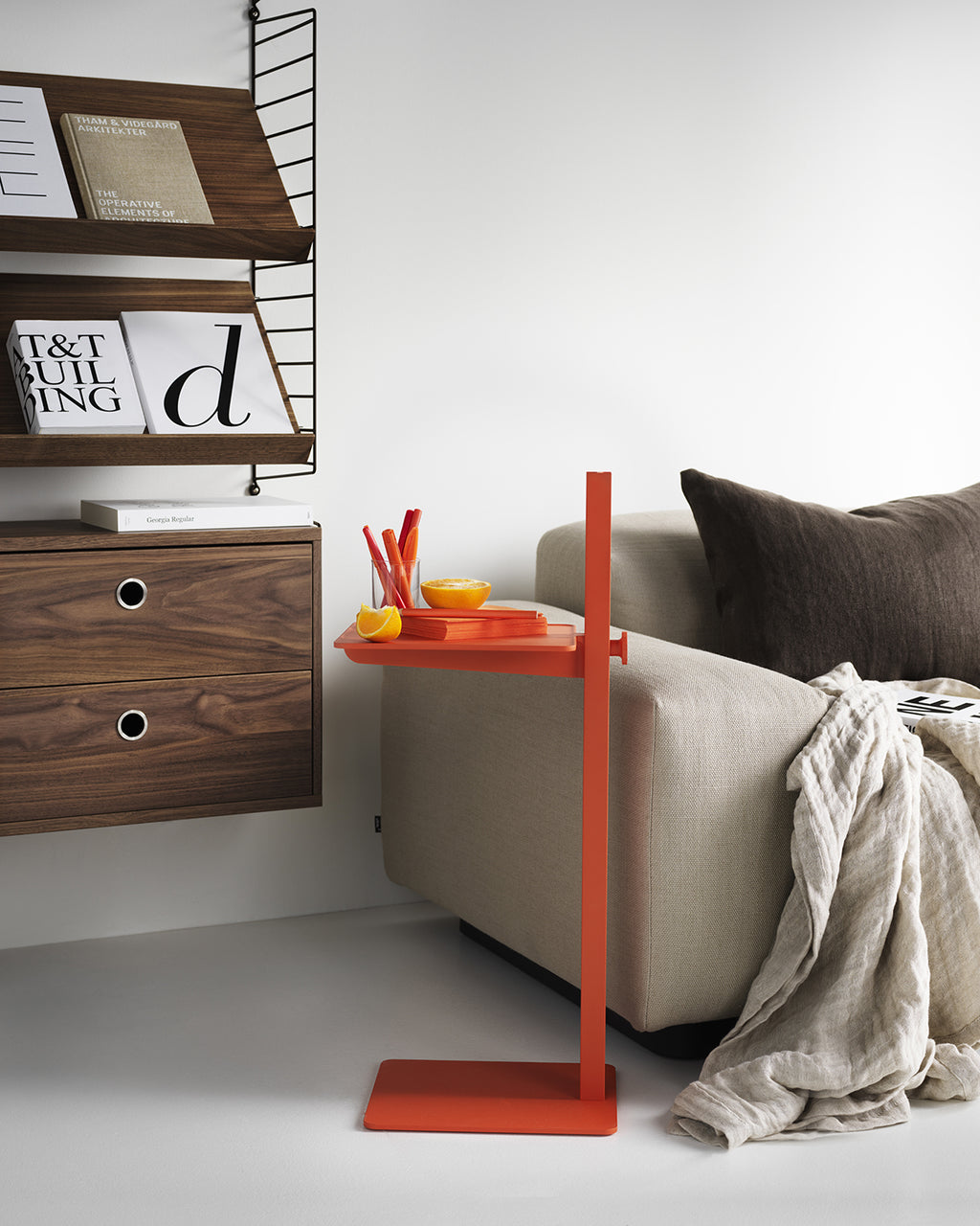 Orange Museum Side Table