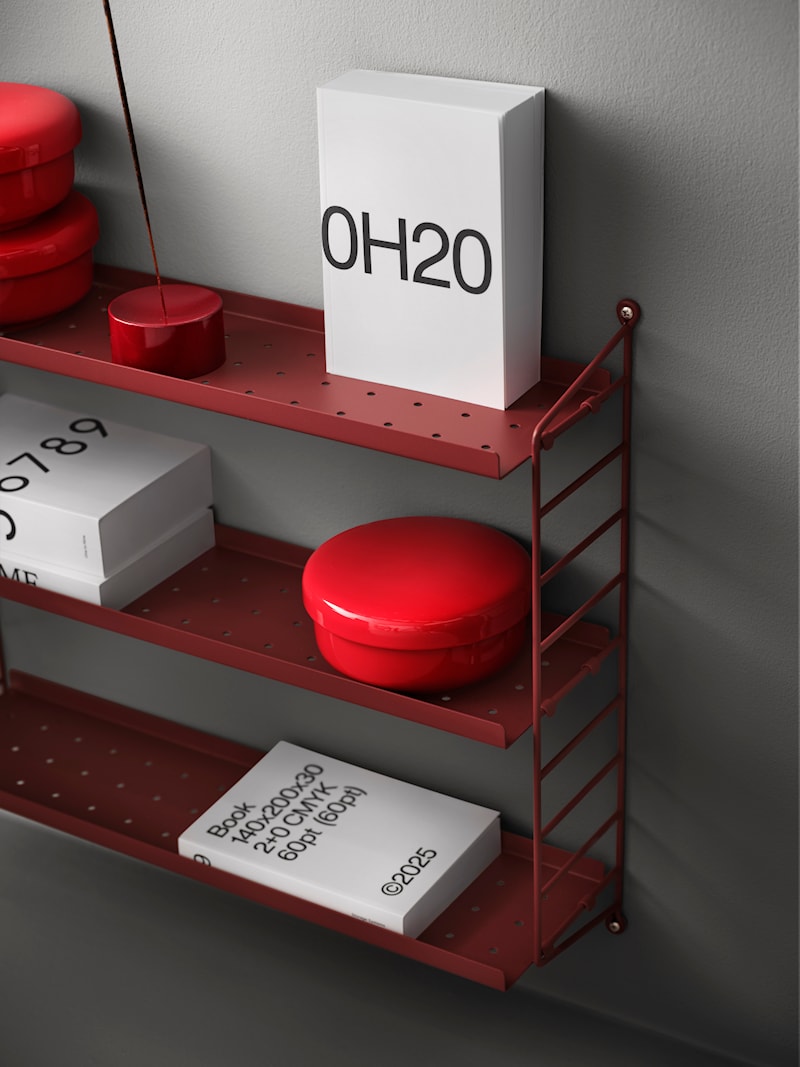 Oxtorgsröd String Pocket Metal