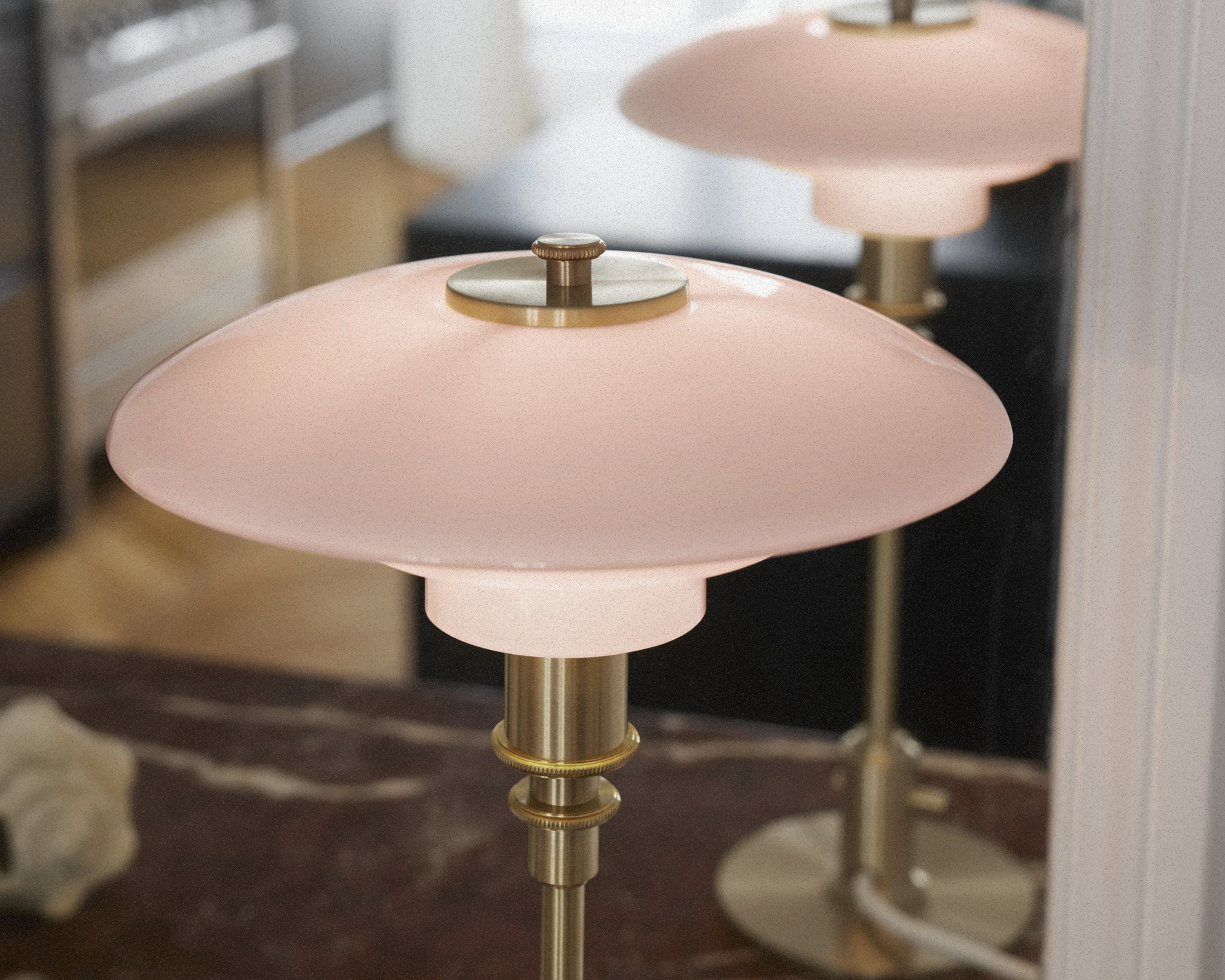 PH 2/1 Pale Rose Brass Table Lamp - Limited Edition