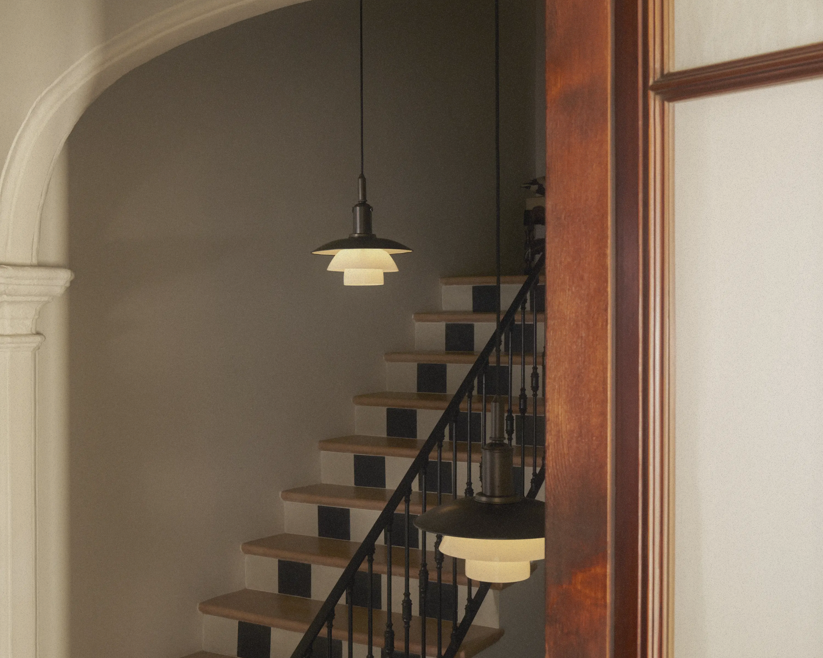 PH 3/3 Aged Brass Opal Pendant Lamp - Special Edition