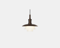 PH 3/3 Aged Brass Opal Pendant Lamp - Special Edition