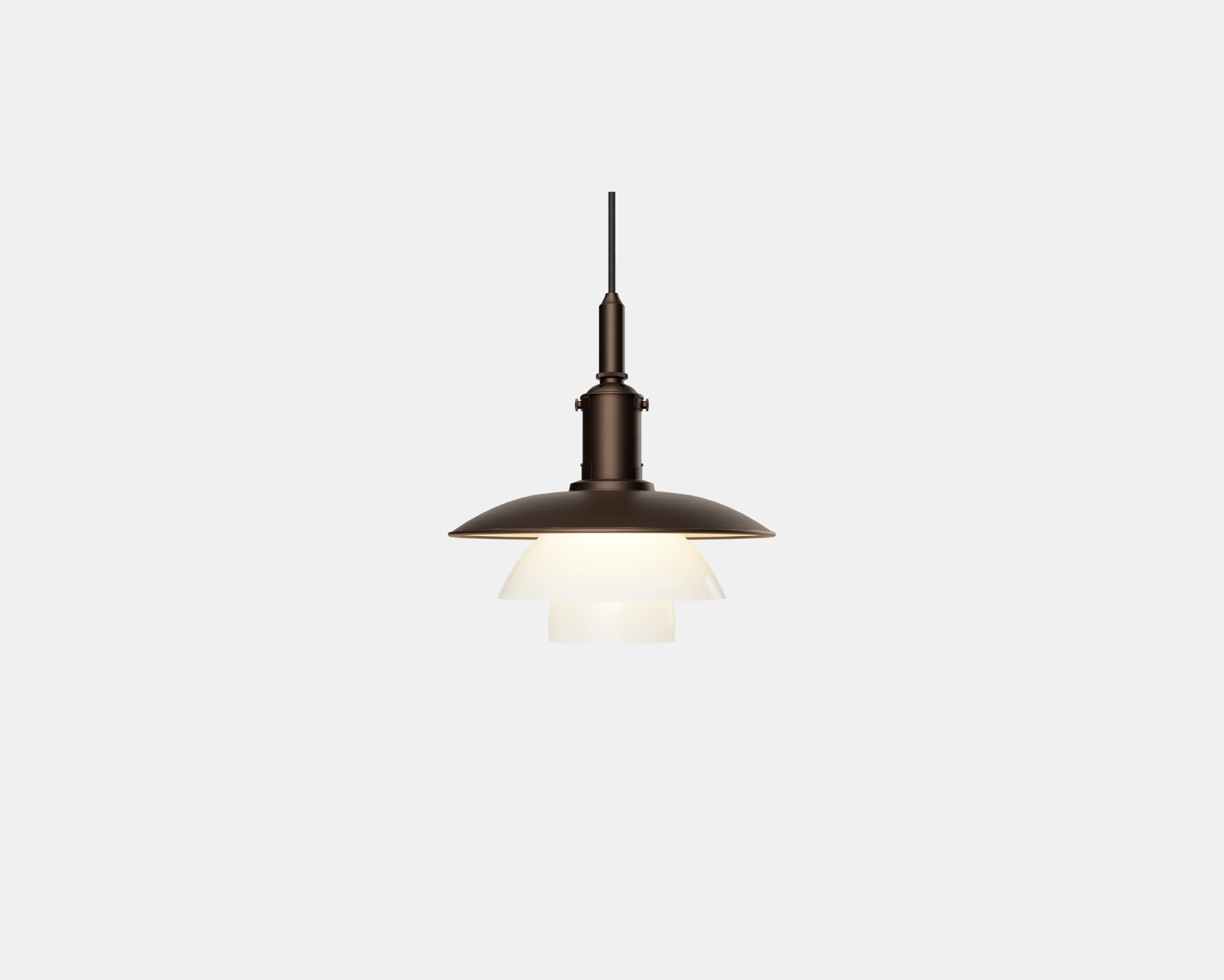 PH 3/3 Aged Brass Opal Pendant Lamp - Special Edition