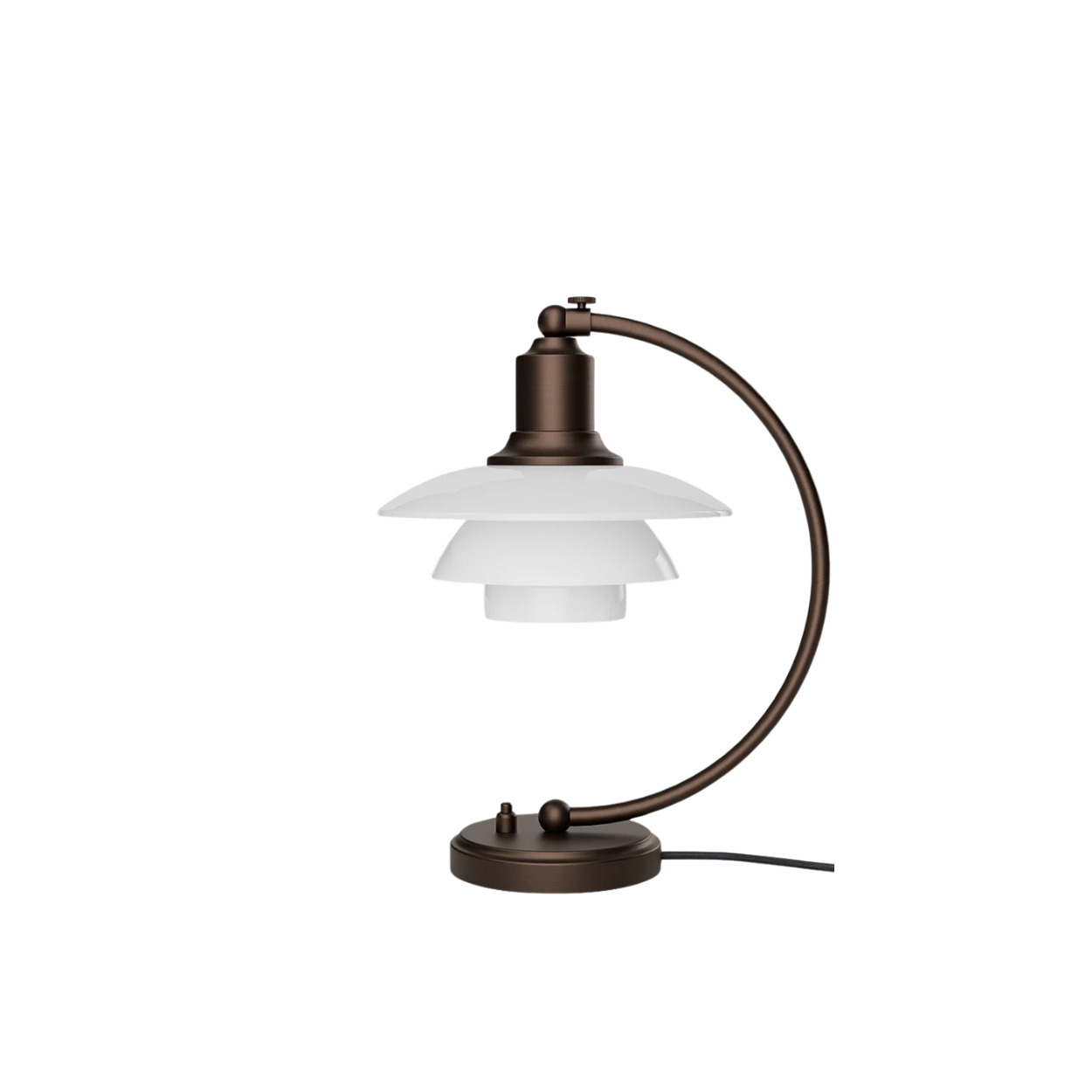PH 2/2 Luna Aged Brass Opal Table Lamp