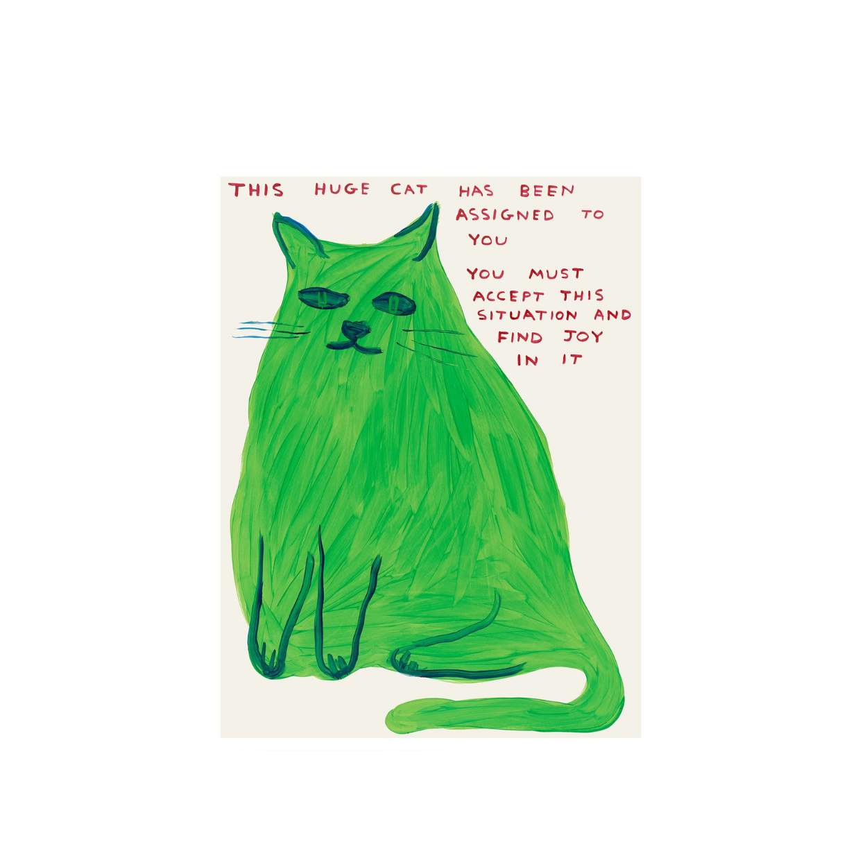 This Huge Cat Poster Shrig Shop