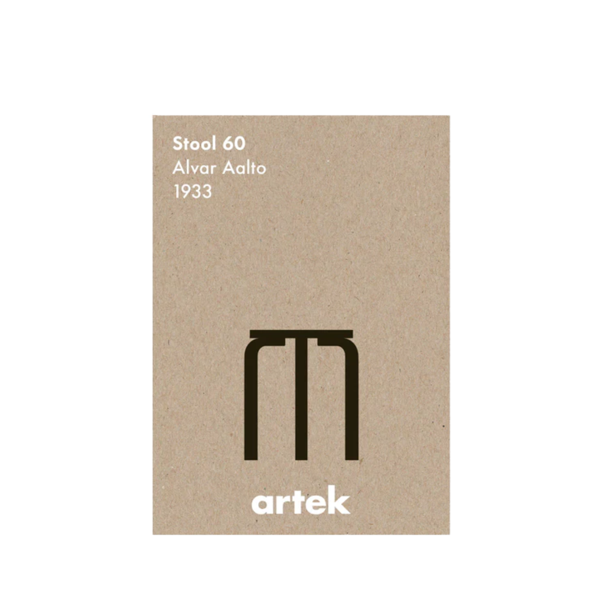 Stool 60 Poster, Greige