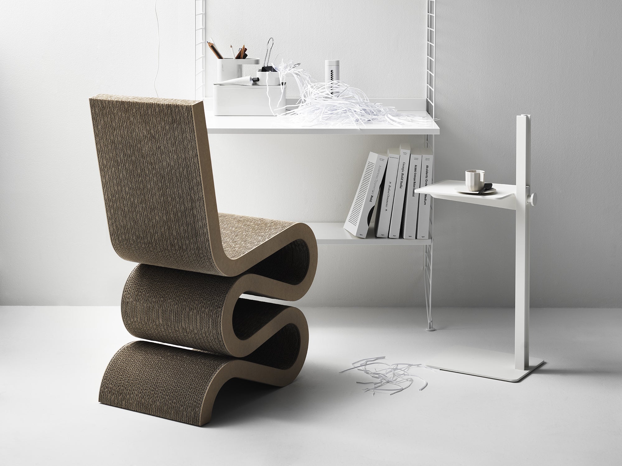 White Museum Side Table