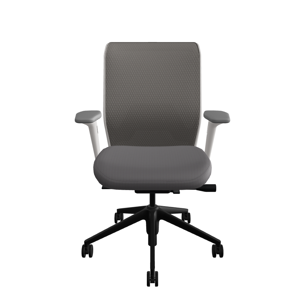 ID Mesh - Dim Grey - FlowMotion with forward tilt - with seat depth - 3D Armrest