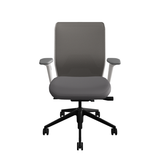 ID Mesh - Dim Grey - FlowMotion without forward tilt - without seat depth - 2D Armrest