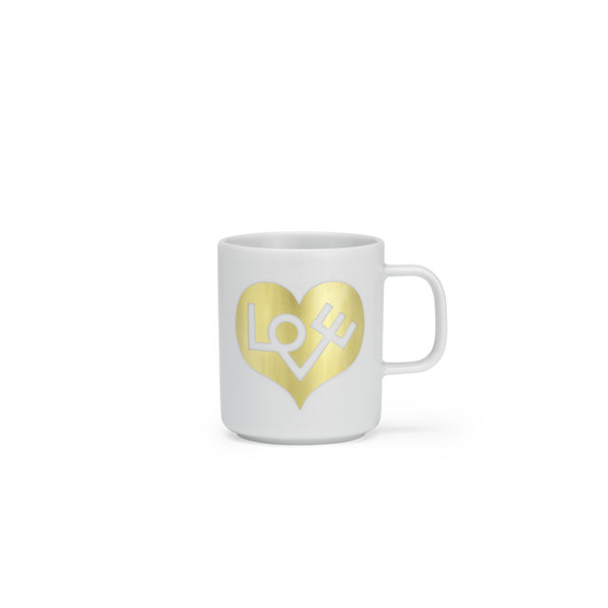 Vitra Coffee Mugs New Gold heart New Handle