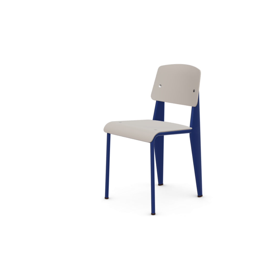 Vitra Standard SP Chair Blue Marcoule / Warm Grey