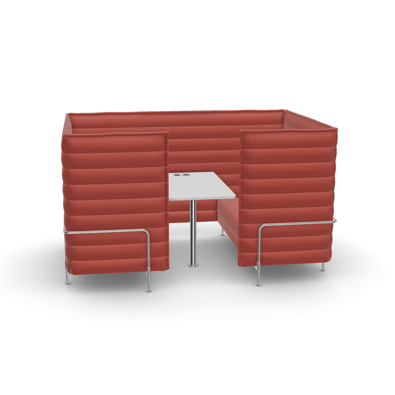 Vitra Alcove Two-Seater Highback Cabin Poppy Red