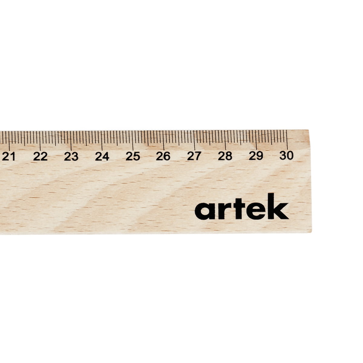 Wood Ruler Artek 30cm Detail close-up