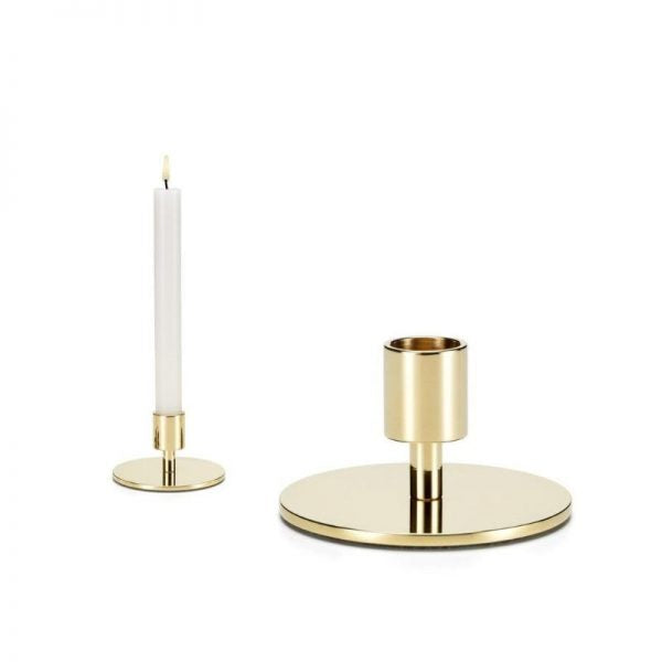 Vitra Candleholder Circle High Brass Polished