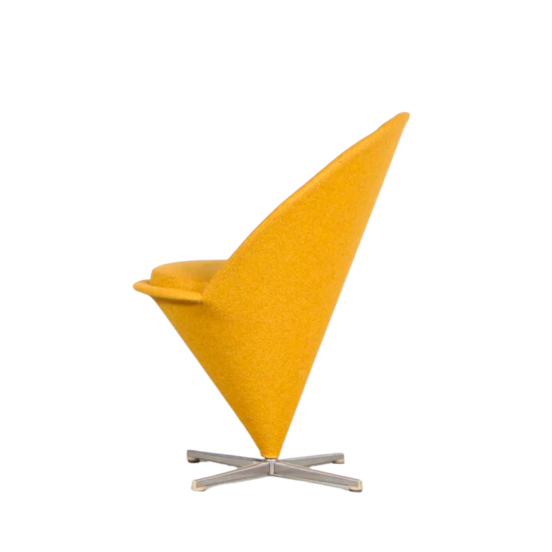 Vitra Cone Armchair Yellow Back