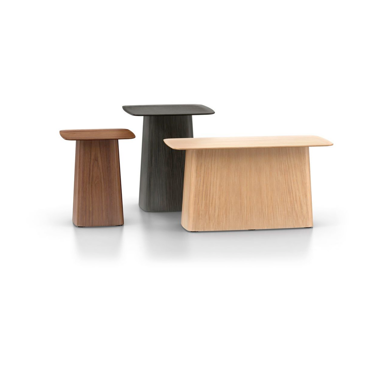 Vitra Wooden Side Tables - Group Display
