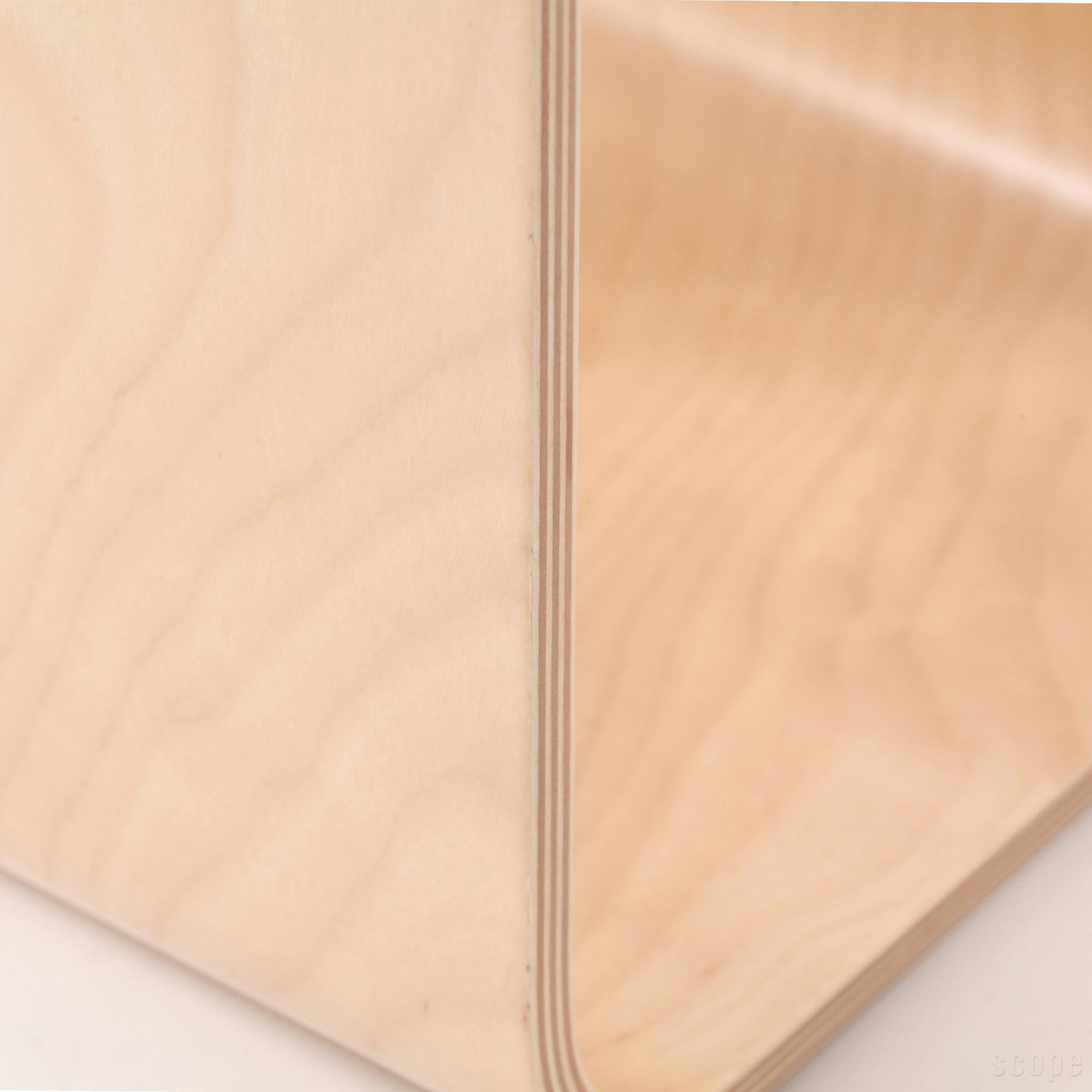 Kanto Rack Natural Closeup Detail curve material plywood finish