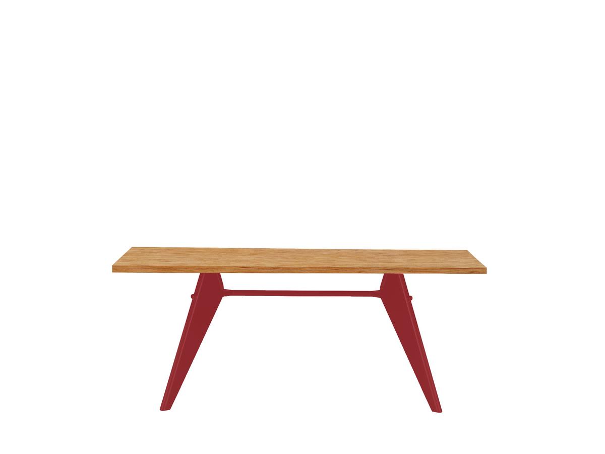 EM Table Jean Prouve Japanese Red Side