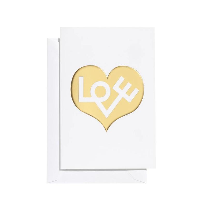 Greeting Cards Vitra Medium Love Heart Gold
